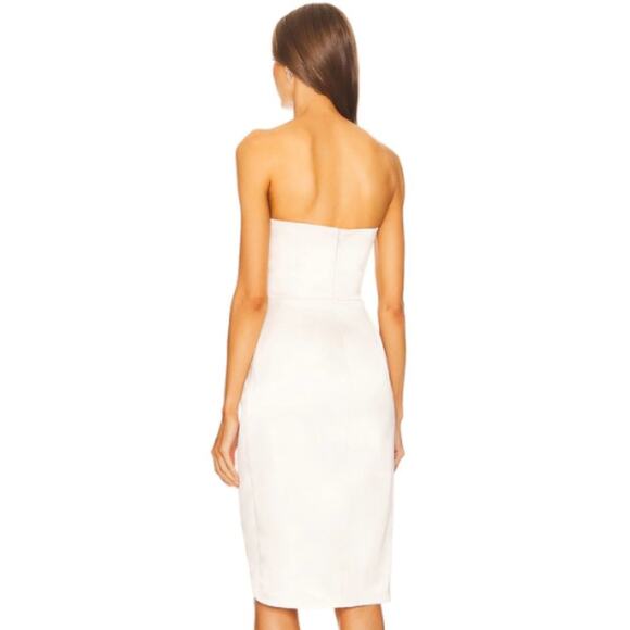 Michael Costello x REVOLVE Sara Midi Dress in White EUC Size Small - Picture 3 of 4